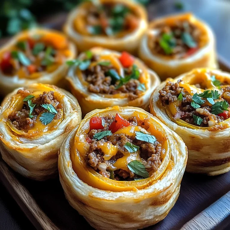 Cheesy Taco Pinwheels