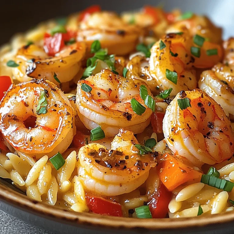 Creamy Cajun Shrimp Orzo