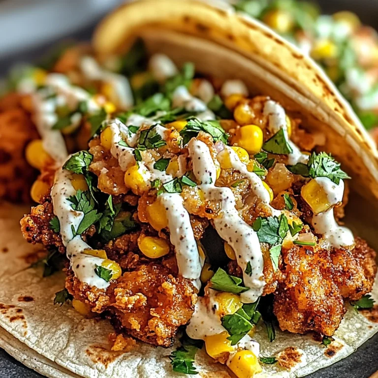 Fried Chicken Street Corn Tacos