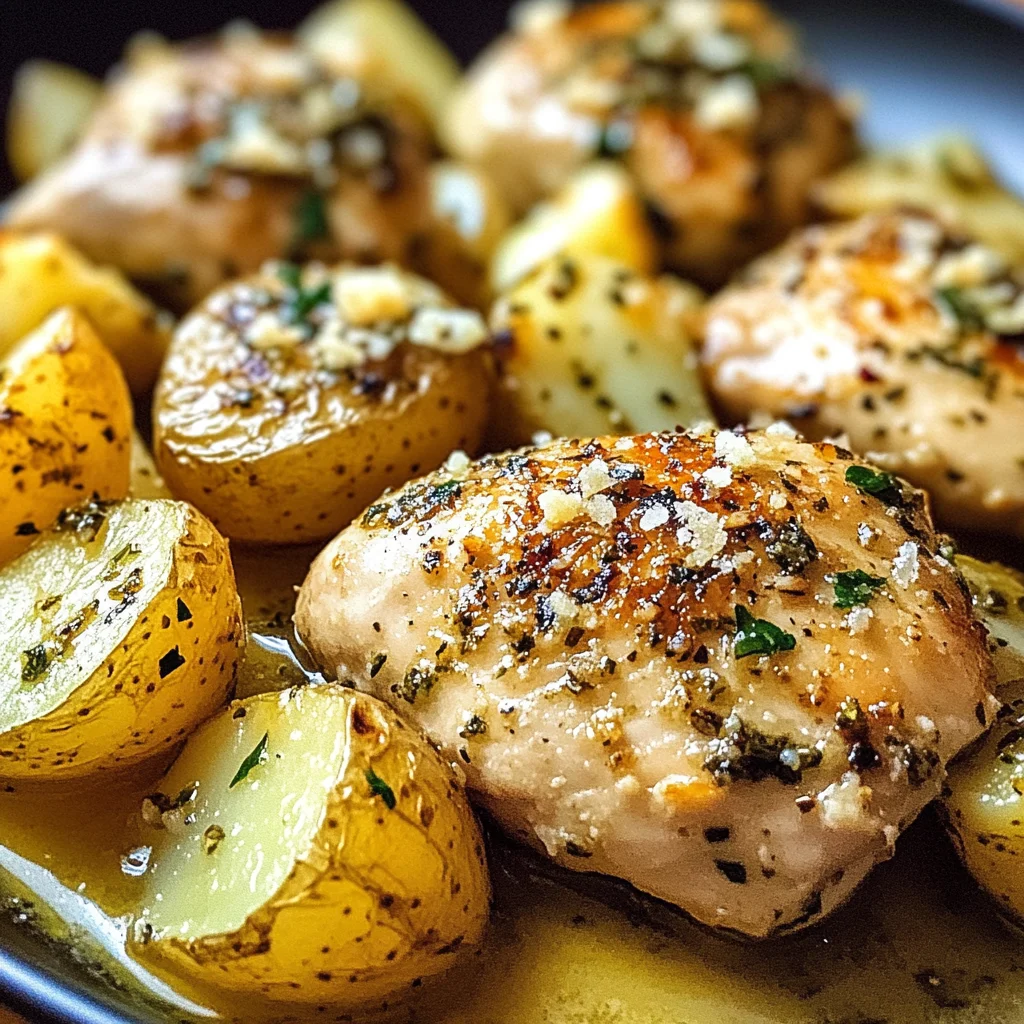 Garlic Parmesan Chicken Potatoes