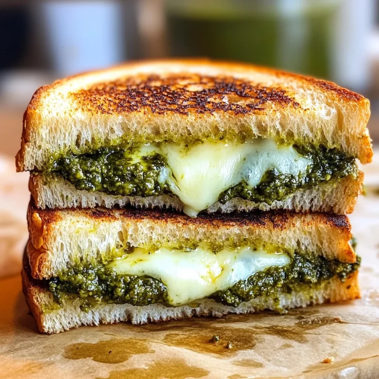 Sourdough Pesto Grilled Cheese