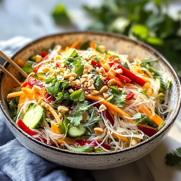 Spring Roll Salad with Spicy Ginger Dressing