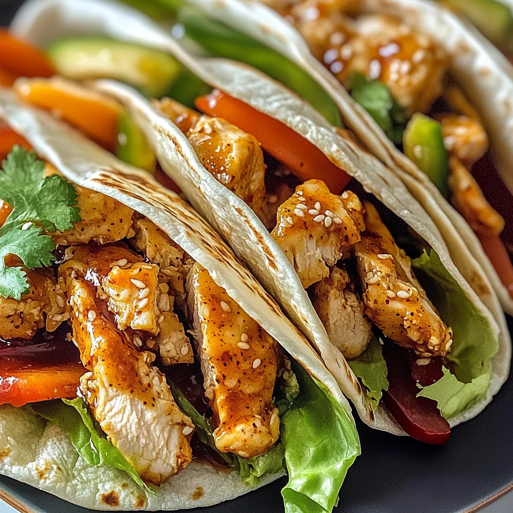 Sweet Chili Chicken Wraps