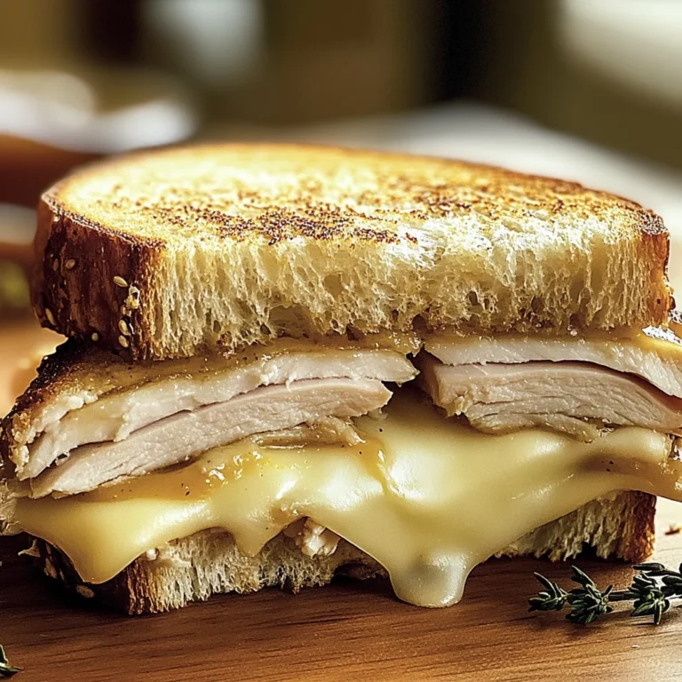 Turkey Dijon Melt Sandwiches